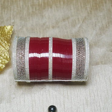 Premium Bridal Chura Set with Kundan Work & Traditional Design for Women (Both Hand)