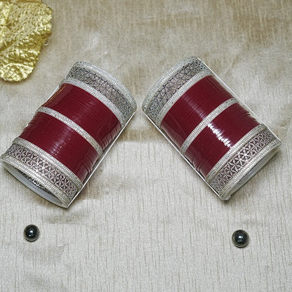 Premium Bridal Chura Set with Kundan Work & Traditional Design for Women (Both Hand)