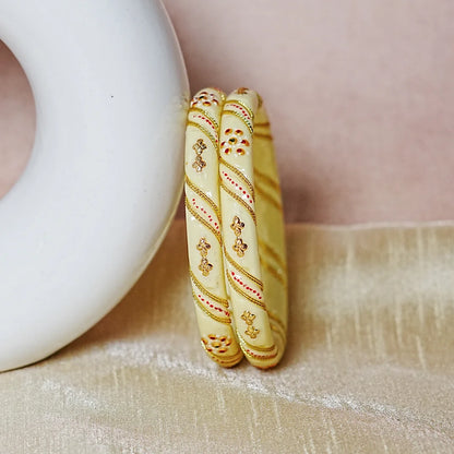 Trendy Lightweight Acrylic Kada Bangle for Women & Girls (Pack of 2)