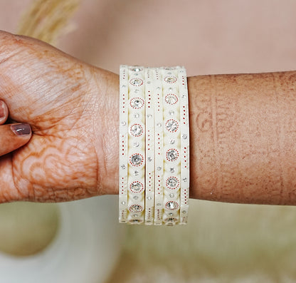 Premium Quality Lightweight Acrylic Kada Bangles for Women (Pack of 2 Set)