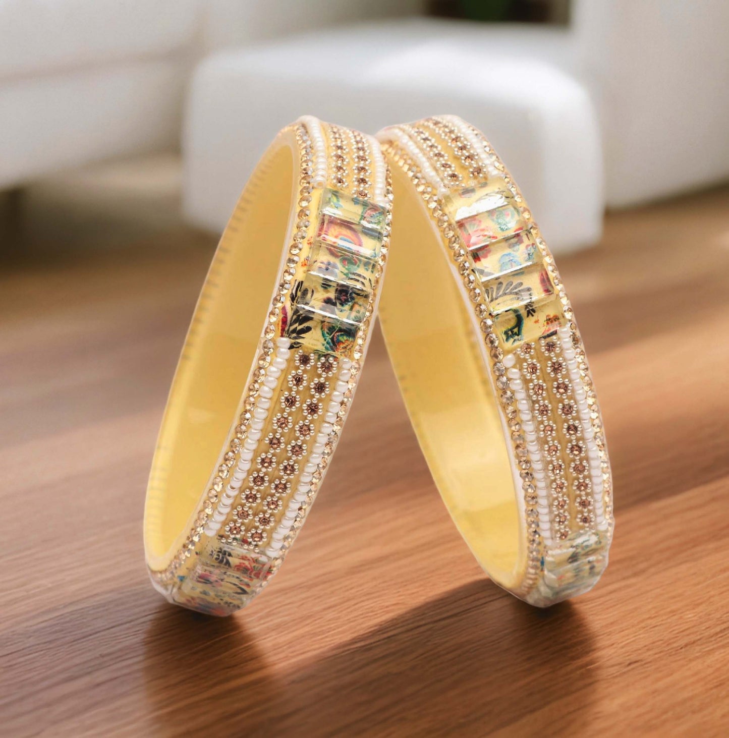 Women’s Glass Kada Bangles (Pack of 2)