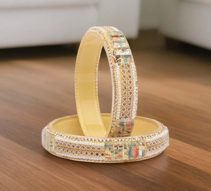 Women’s Glass Kada Bangles (Pack of 2)