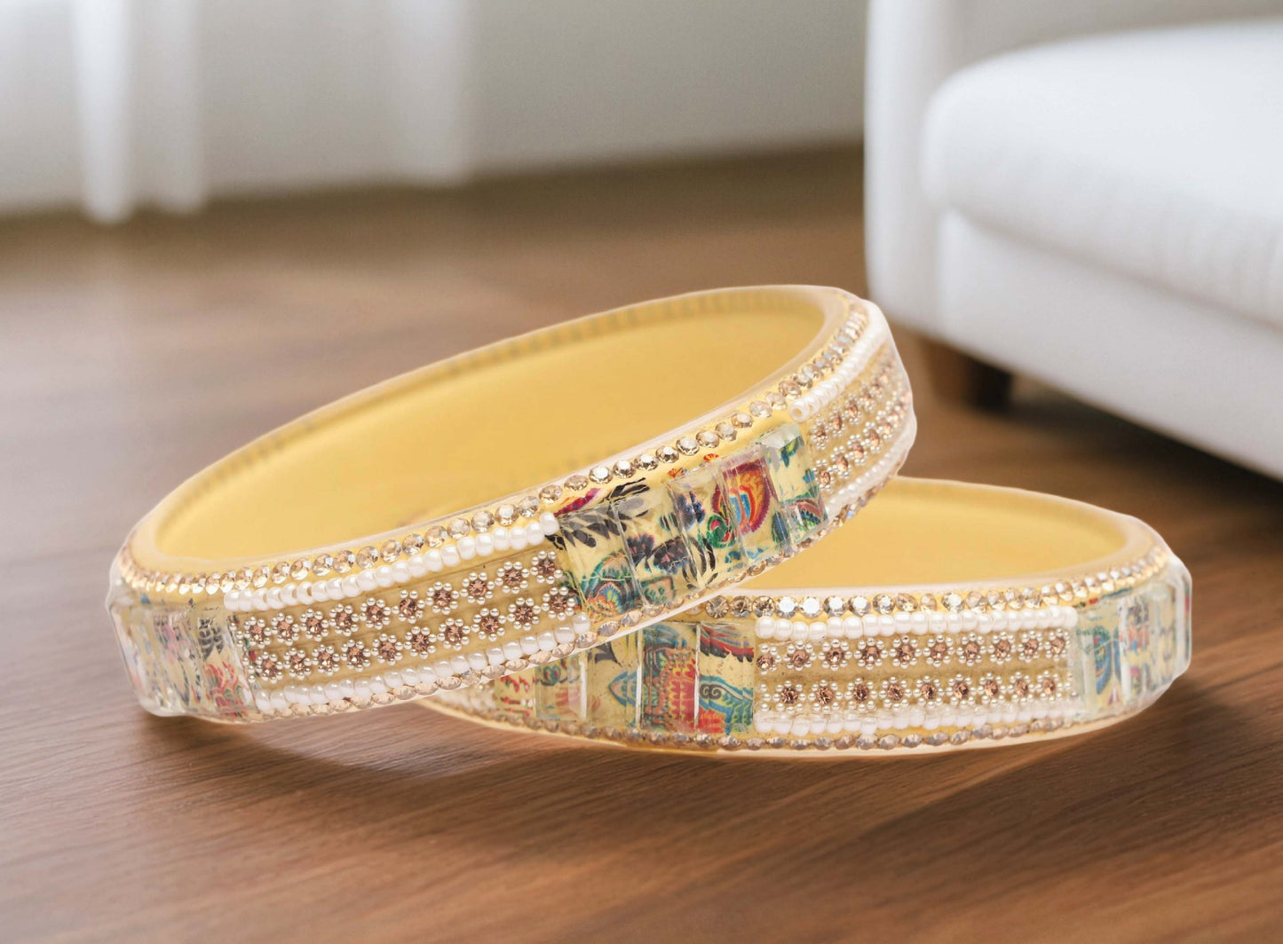 Women’s Glass Kada Bangles (Pack of 2)