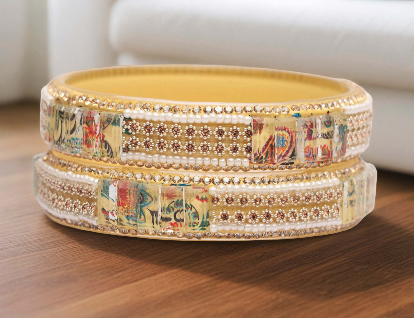 Women’s Glass Kada Bangles (Pack of 2)