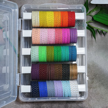 Premium Metal Bangles Combo | Matte Finish Dot Design for Women & Girls (Pack of 30 Dozen)