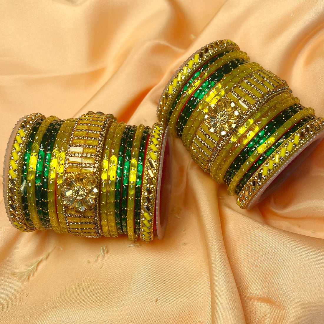Traditional Multicolor Glass Bangle Set for Women & Girls (Both Hands)
