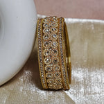 Stylish Designer Glass Kada Bangles for Women (Set of 2)