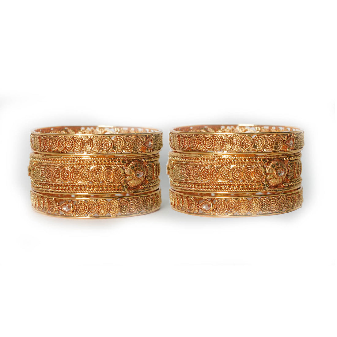 Antique Design Copper Kada for Women & Girl | Bridal Set Bracelet Perfect for Party & Daily wear