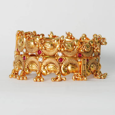 Antique Design Brass Kada for Women & Girl | Handcraft Unique Bracelet Perfect for Party & Daily wear