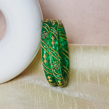 Trendy Lightweight Acrylic Kada Bangle for Women & Girls (Pack of 2)