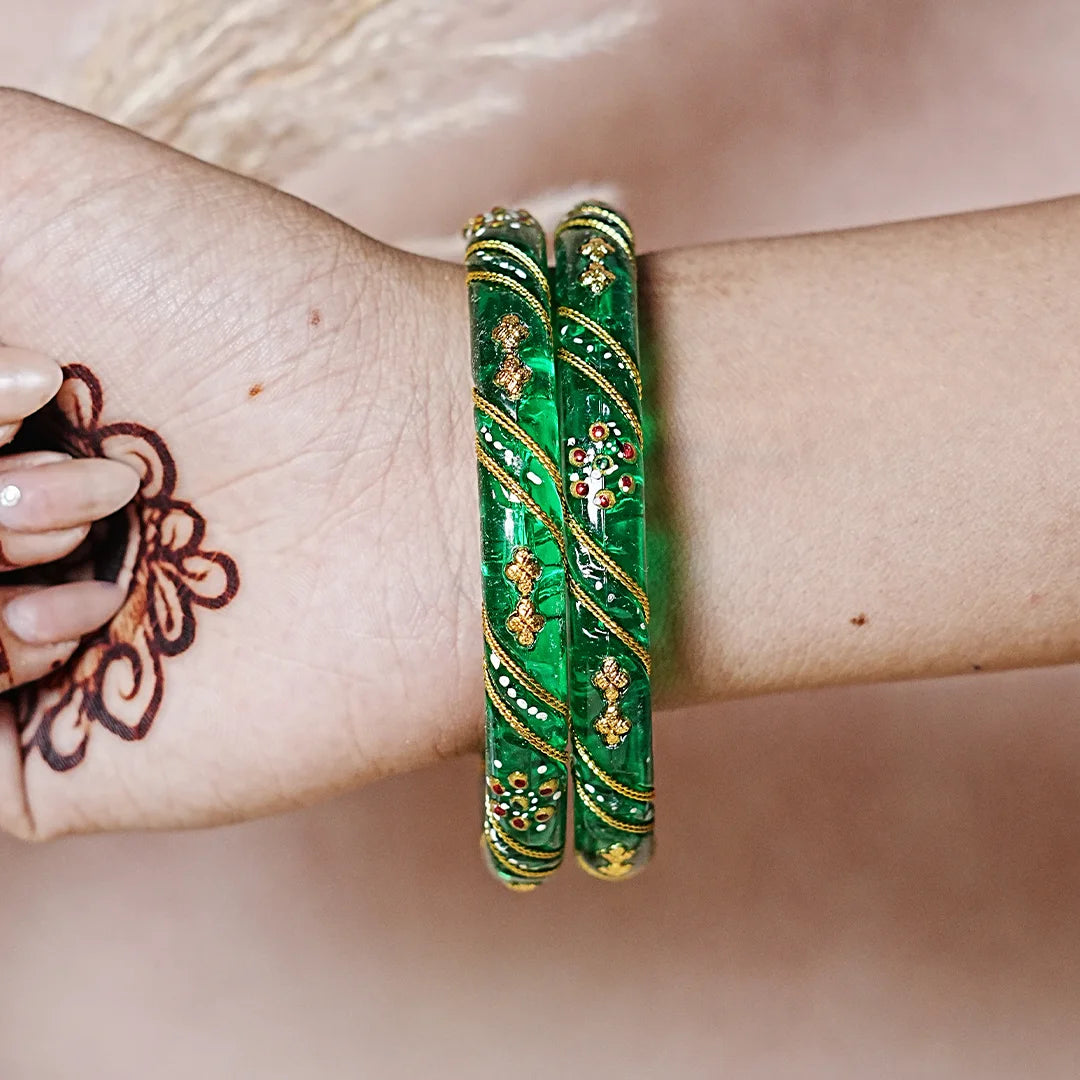 Trendy Lightweight Acrylic Kada Bangle for Women & Girls (Pack of 2)