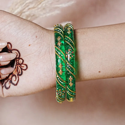 Trendy Lightweight Acrylic Kada Bangle for Women & Girls (Pack of 2)