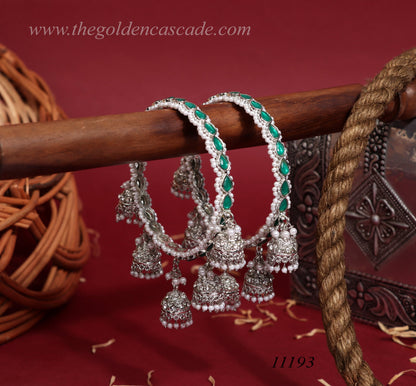 Traditional Jhumki Latkan Metal Kada for Women (Pack of 2)