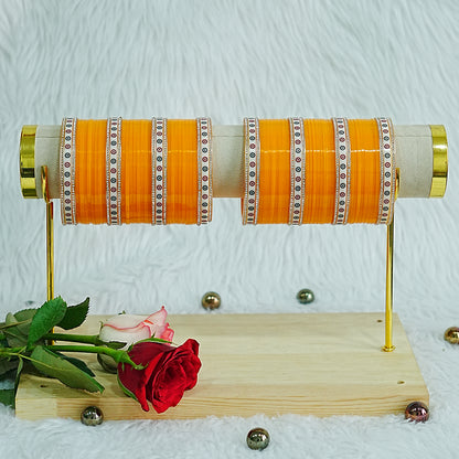 Haldi Color Wedding Bridal Chura Set for Women (Both Hands)