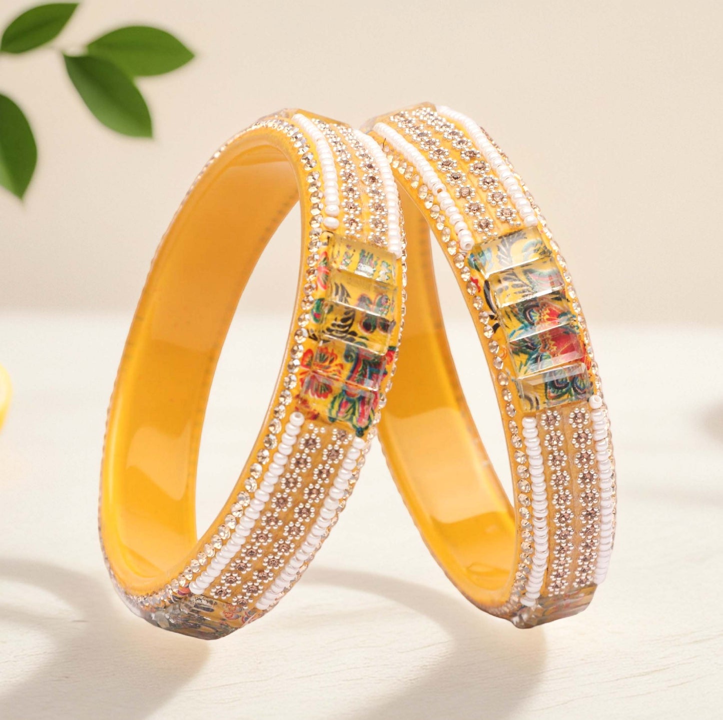 Women’s Glass Kada Bangles (Pack of 2)
