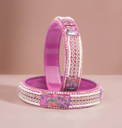 Women’s Glass Kada Bangles (Pack of 2)