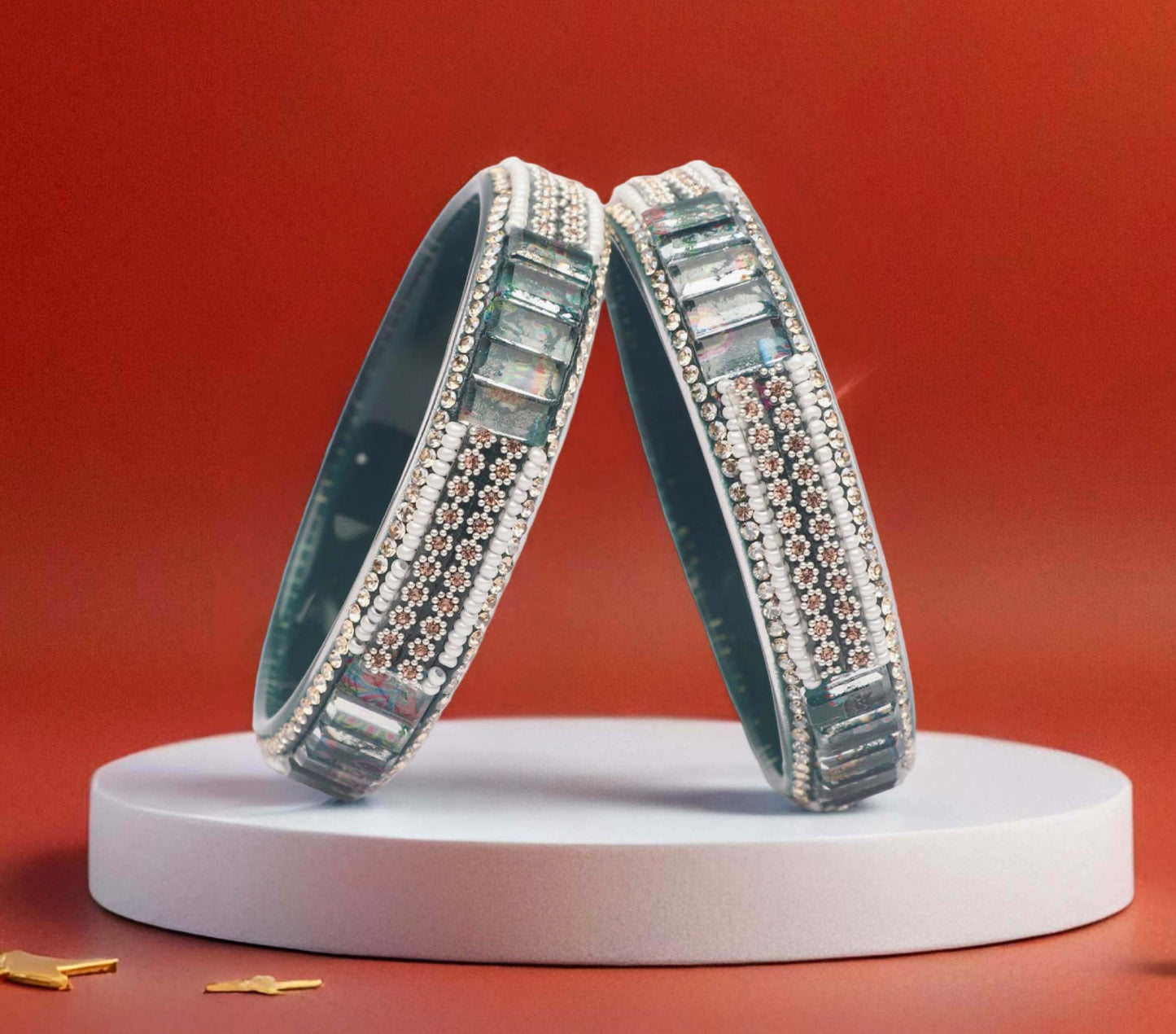 Women’s Glass Kada Bangles (Pack of 2)