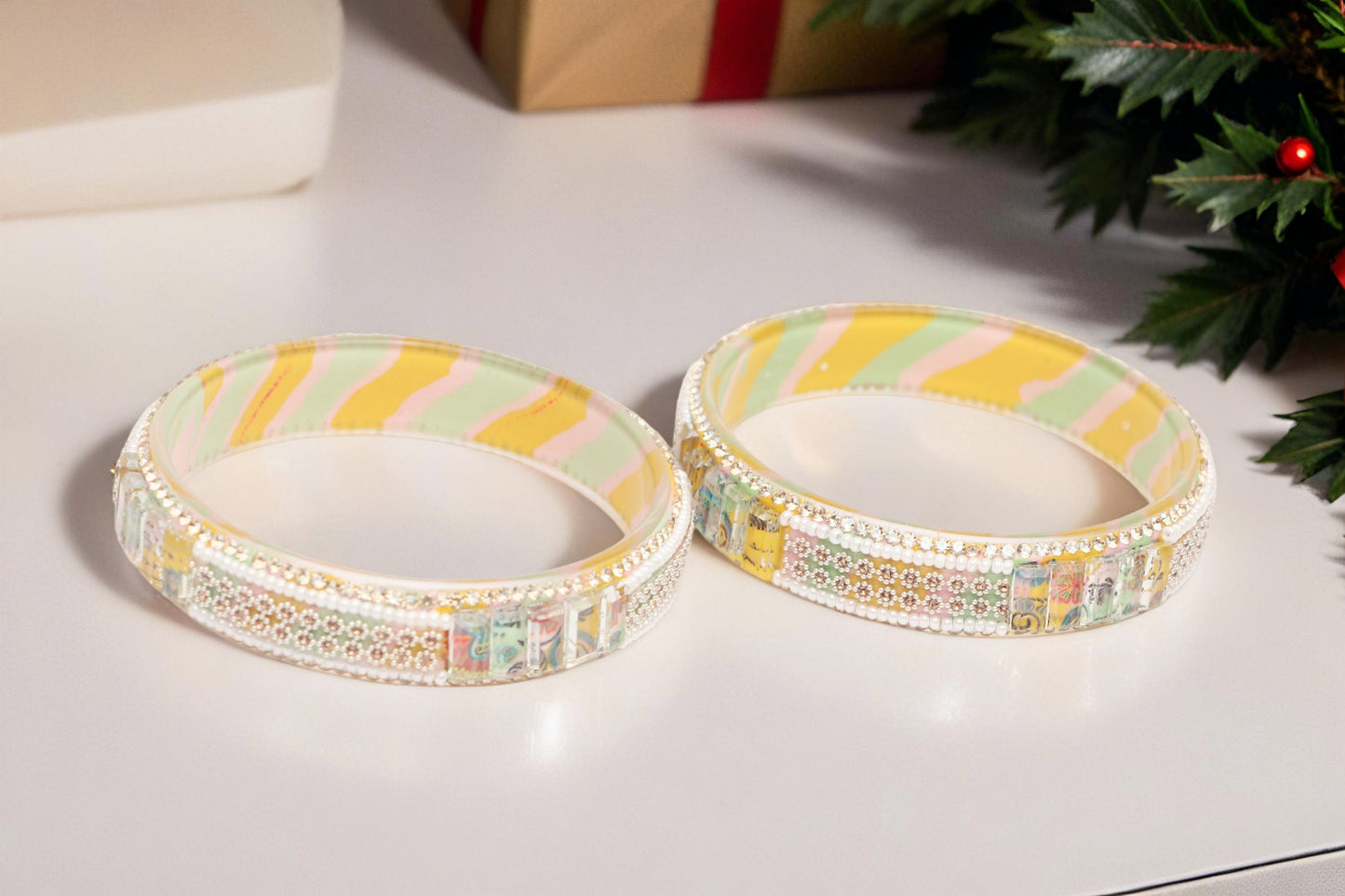 Women’s Glass Kada Bangles (Pack of 2)