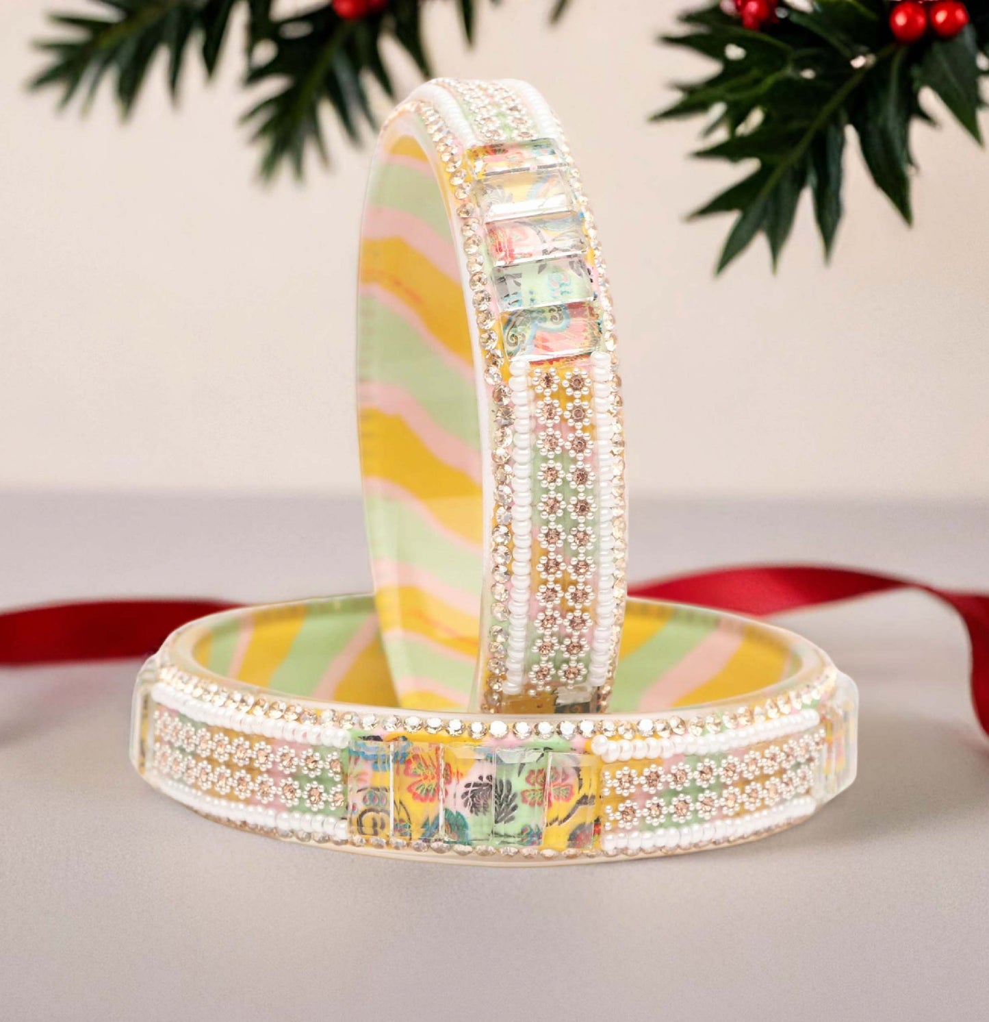 Women’s Glass Kada Bangles (Pack of 2)