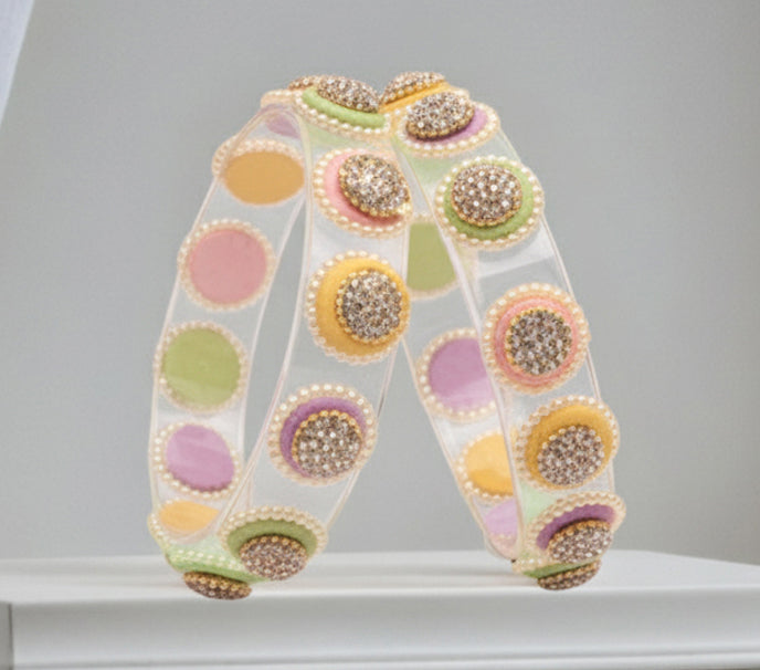 Stylish Transparent Glass Kada for Women & Girls – (Pack of 2)