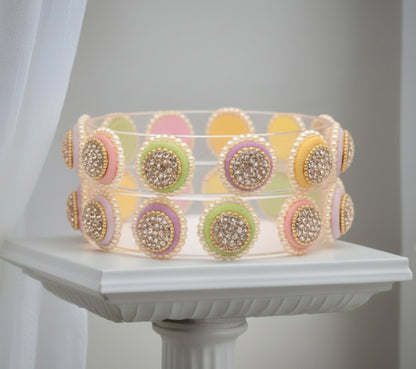 Stylish Transparent Glass Kada for Women & Girls – (Pack of 2)