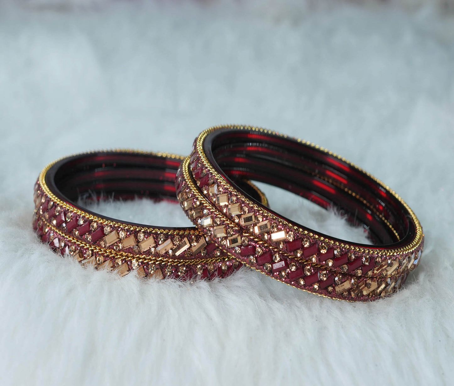 Multiple Color Glass Bangles for Women & Ladies (Pack of 4 Glass kada)