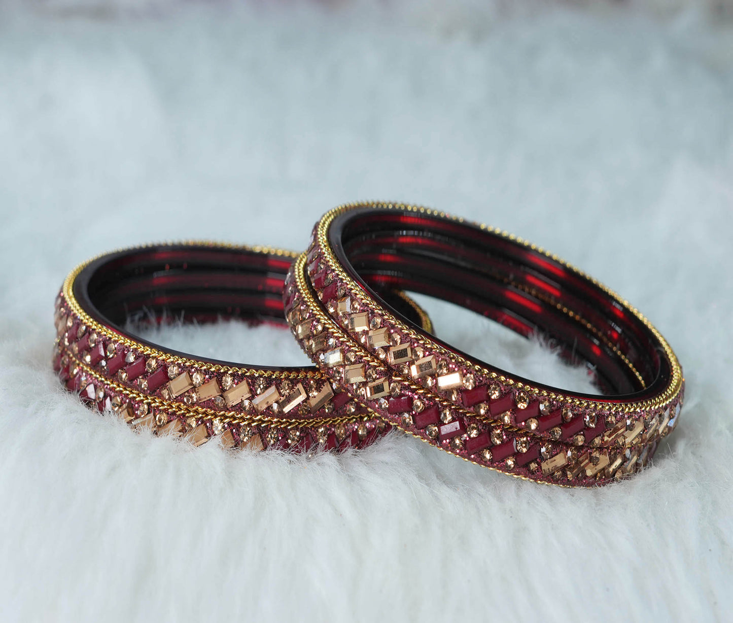 Multiple Color Glass Bangles for Women & Ladies (Pack of 4 Glass kada)
