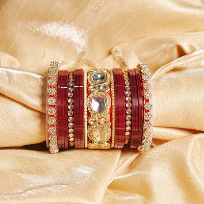 Traditional Indian Bridal Chuda Set for Women (Both Hands)
