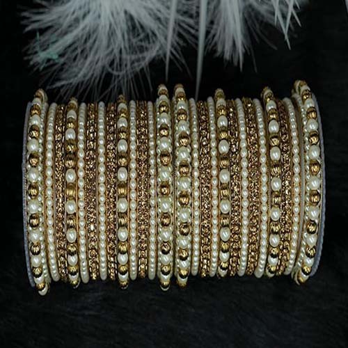 Traditional & Stylish Pearl Bangle Set for Women | Wedding, Festive & Party Wear