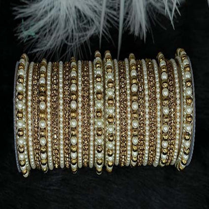 Traditional & Stylish Pearl Bangle Set for Women | Wedding, Festive & Party Wear