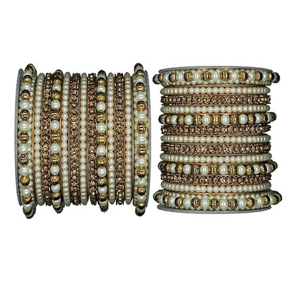 Traditional & Stylish Pearl Bangle Set for Women | Wedding, Festive & Party Wear