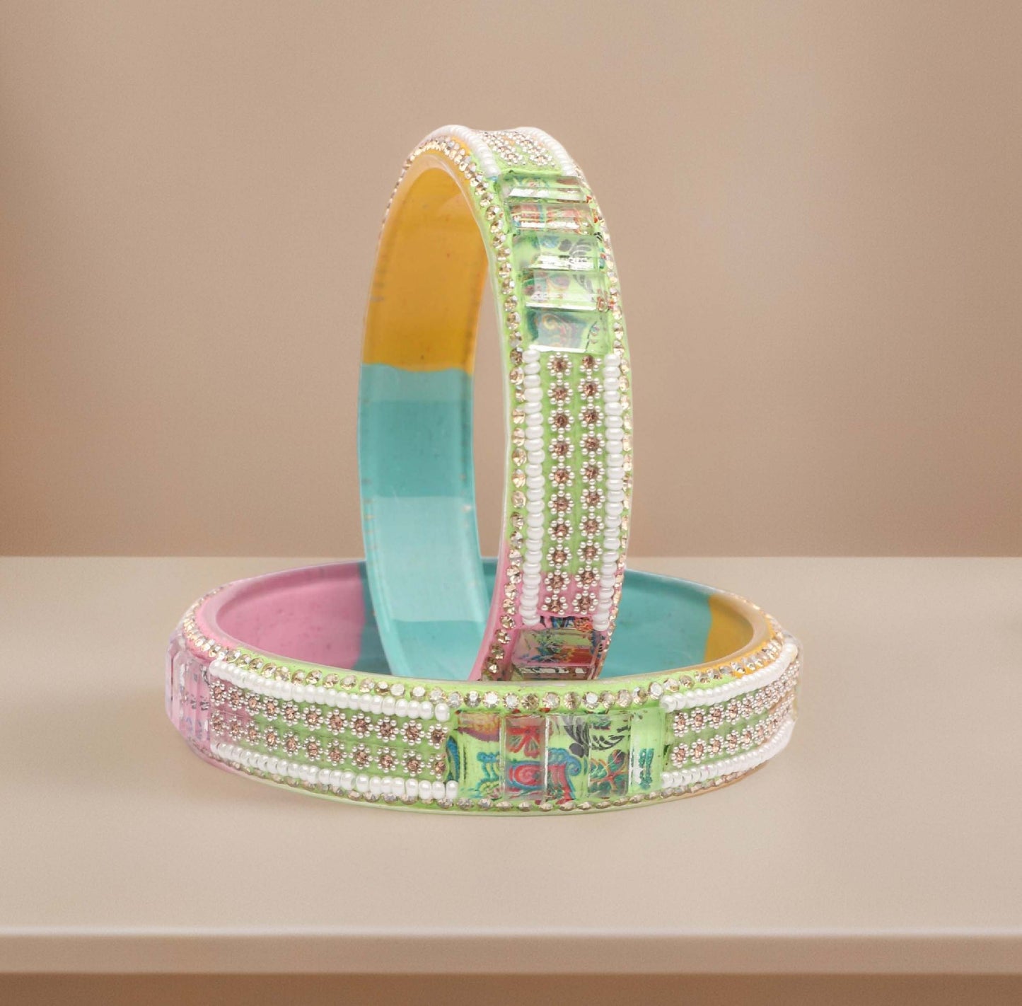 Women’s Glass Kada Bangles (Pack of 2)