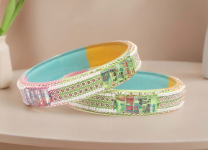 Women’s Glass Kada Bangles (Pack of 2)