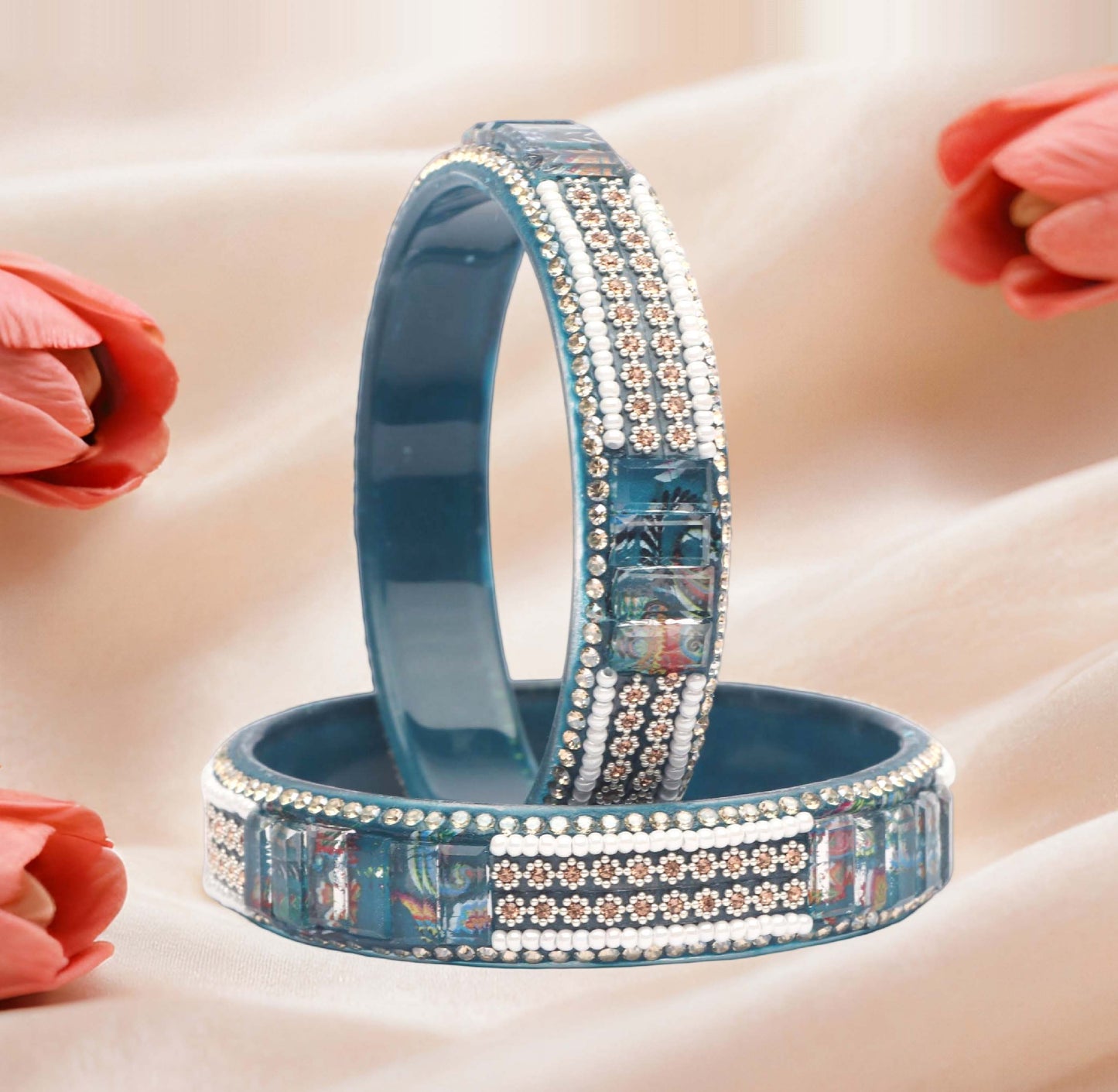 Women’s Glass Kada Bangles (Pack of 2)