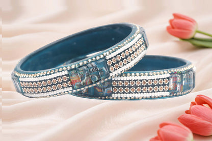 Women’s Glass Kada Bangles (Pack of 2)