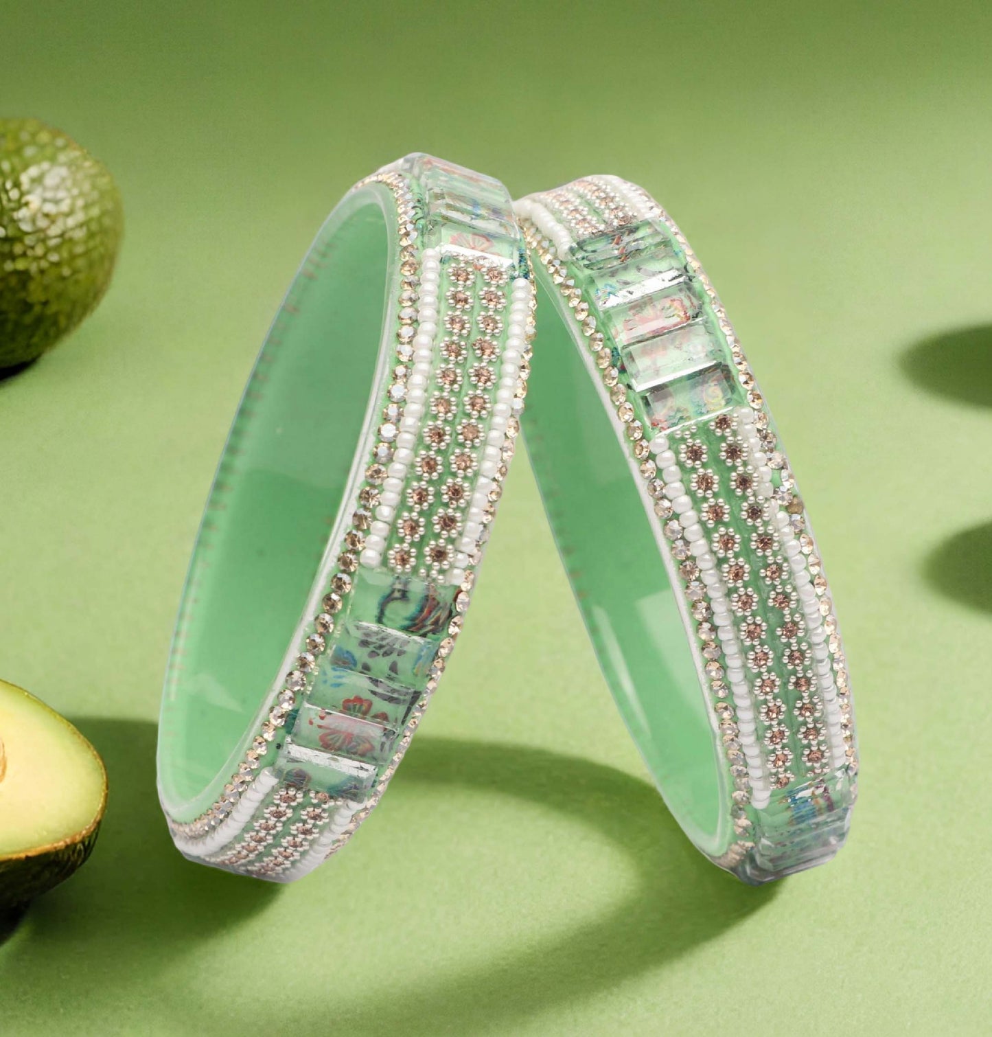 Women’s Glass Kada Bangles (Pack of 2)