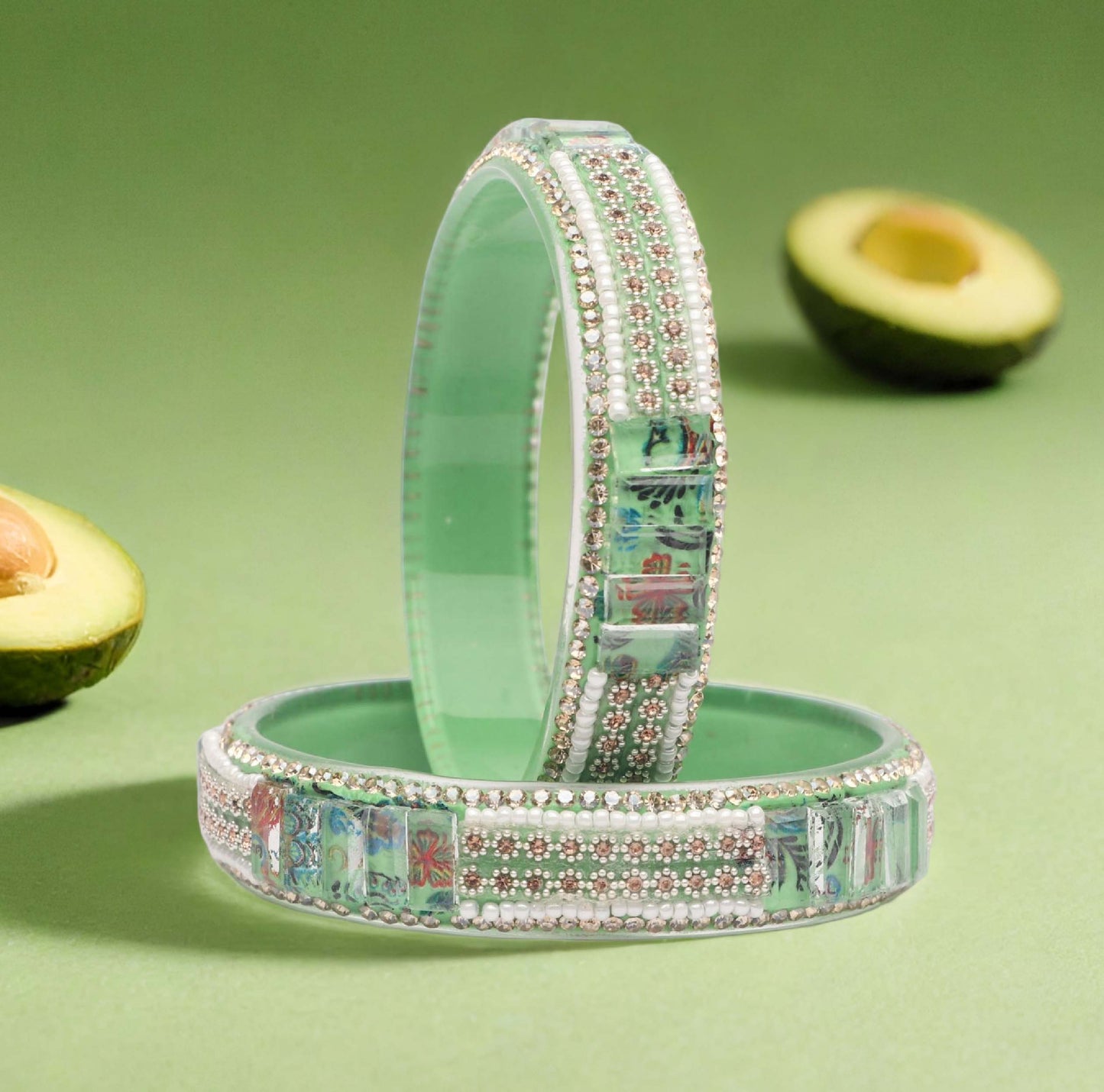 Women’s Glass Kada Bangles (Pack of 2)