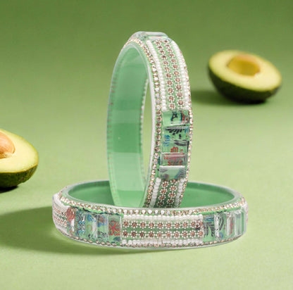 Women’s Glass Kada Bangles (Pack of 2)