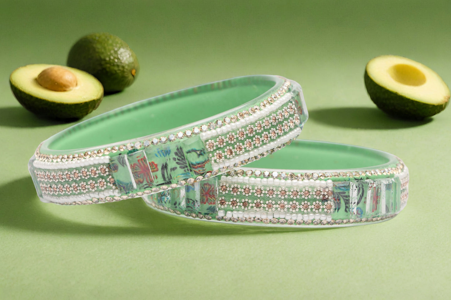 Women’s Glass Kada Bangles (Pack of 2)