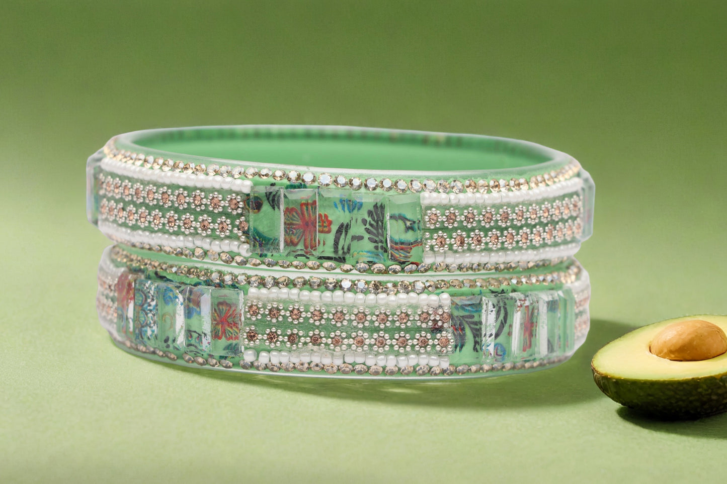 Women’s Glass Kada Bangles (Pack of 2)