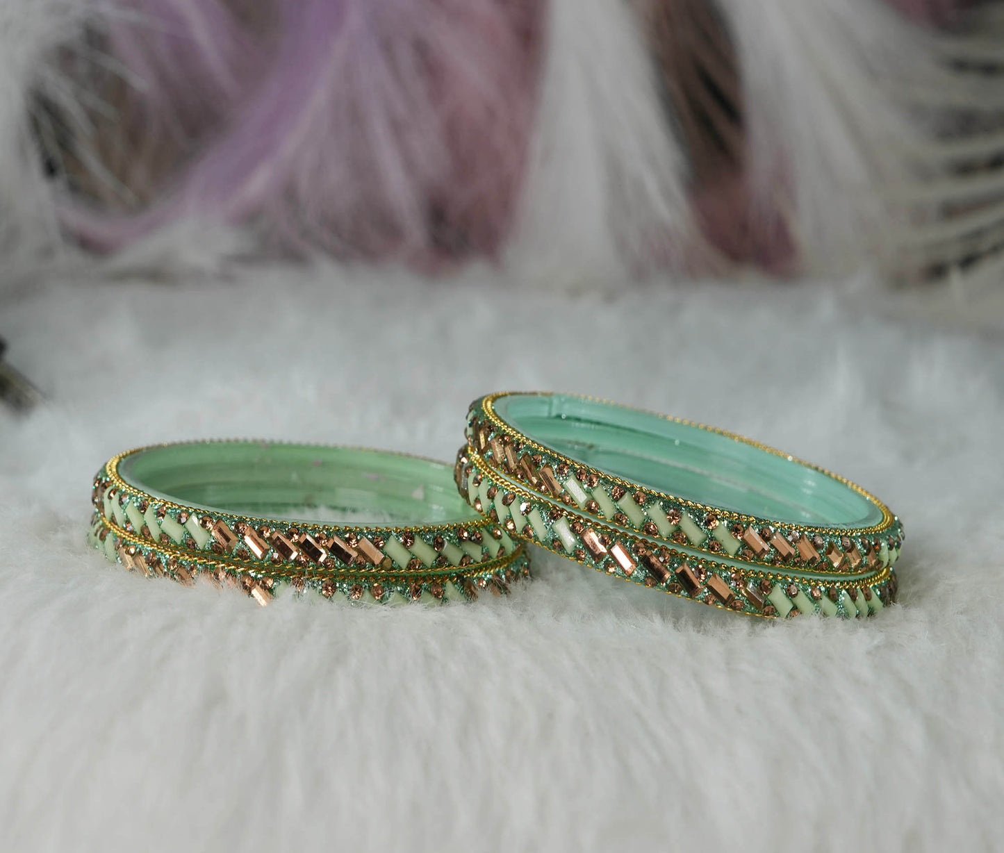 Multiple Color Glass Bangles for Women & Ladies (Pack of 4 Glass kada)
