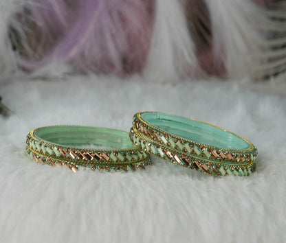 Multiple Color Glass Bangles for Women & Ladies (Pack of 4 Glass kada)