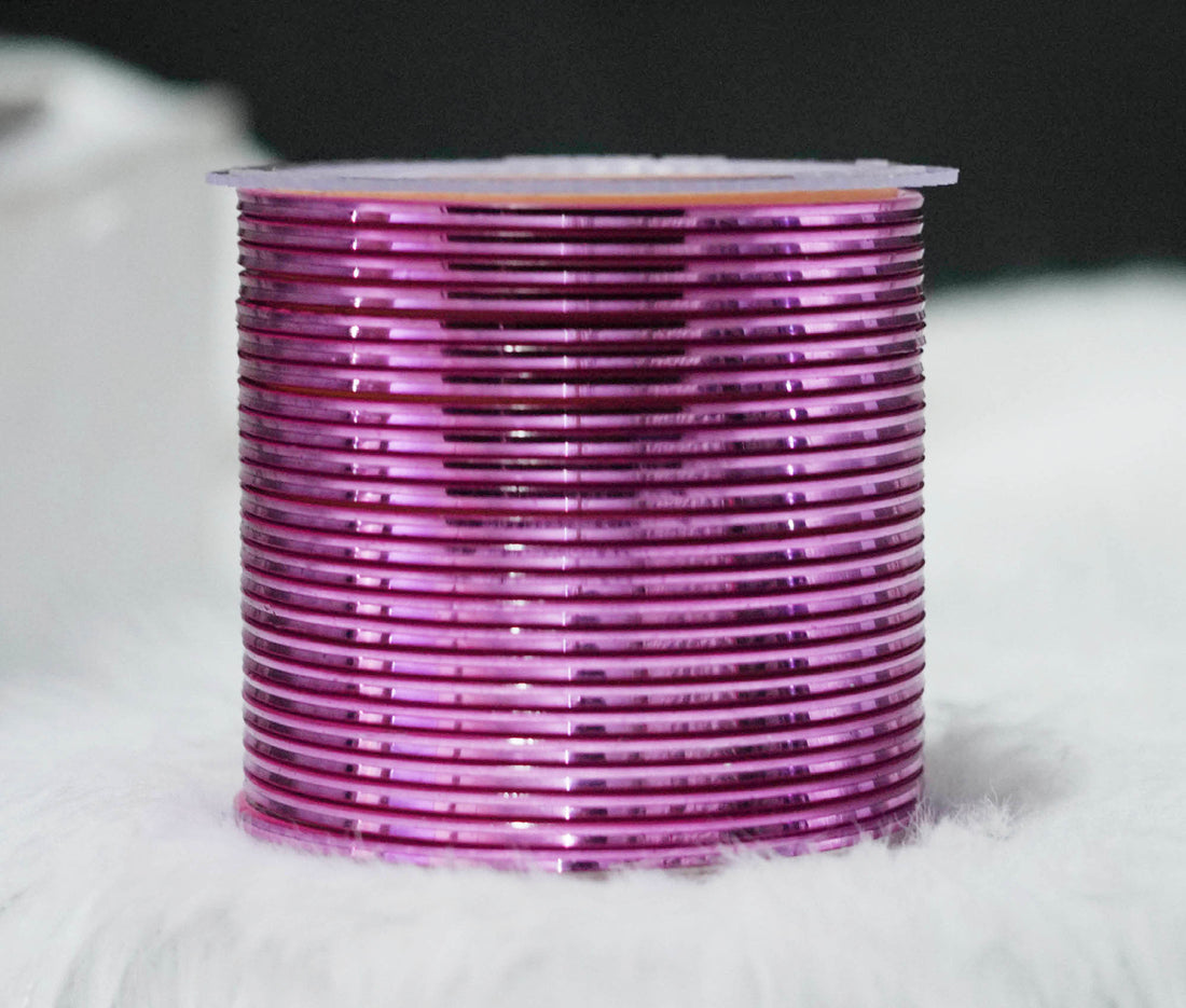 Pyazi Color Glossy Metal Bangle for Women & Girls (Pack of 24)