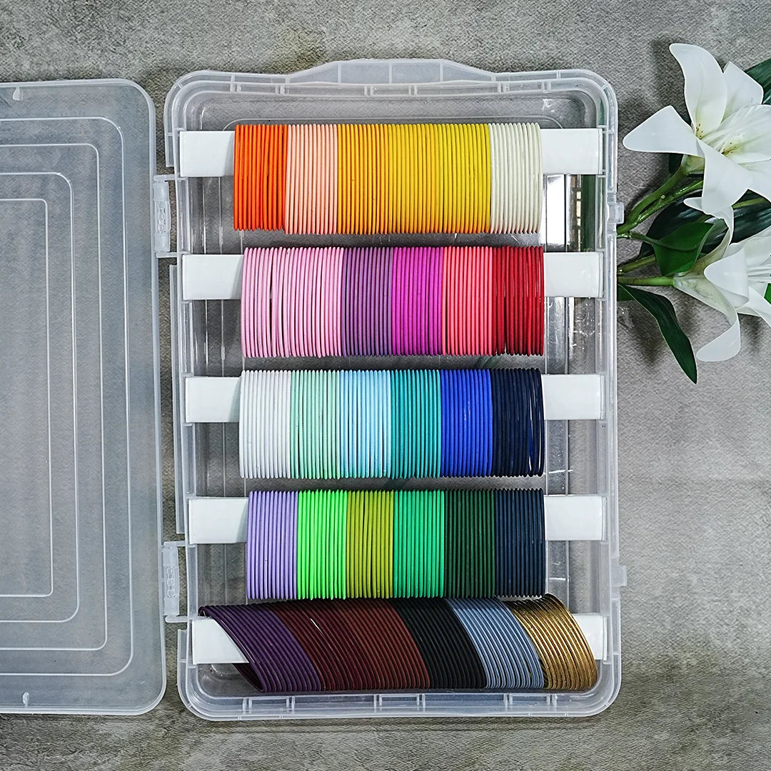 Premium Velvet Metal Bangles Combo for Women & Girls (Pack of 30 Dozen)