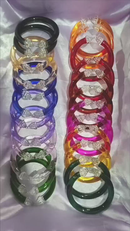 Multiple Color ‘Sriyantra’ Glass Kada Unique Design For Women & Girls (Pack of 2 Kada)