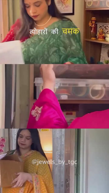 Trendy Acrylic Bangles Glossy & Smooth Finish for Women (Pack of 8)