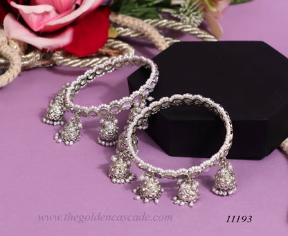 Traditional Jhumki Latkan Metal Kada for Women (Pack of 2)