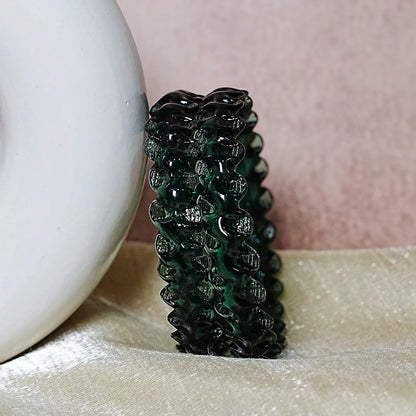 Unique Design "Sitara Glass Kada" Bangles with Glossy Finish for Women & Girls (Pack of 2)