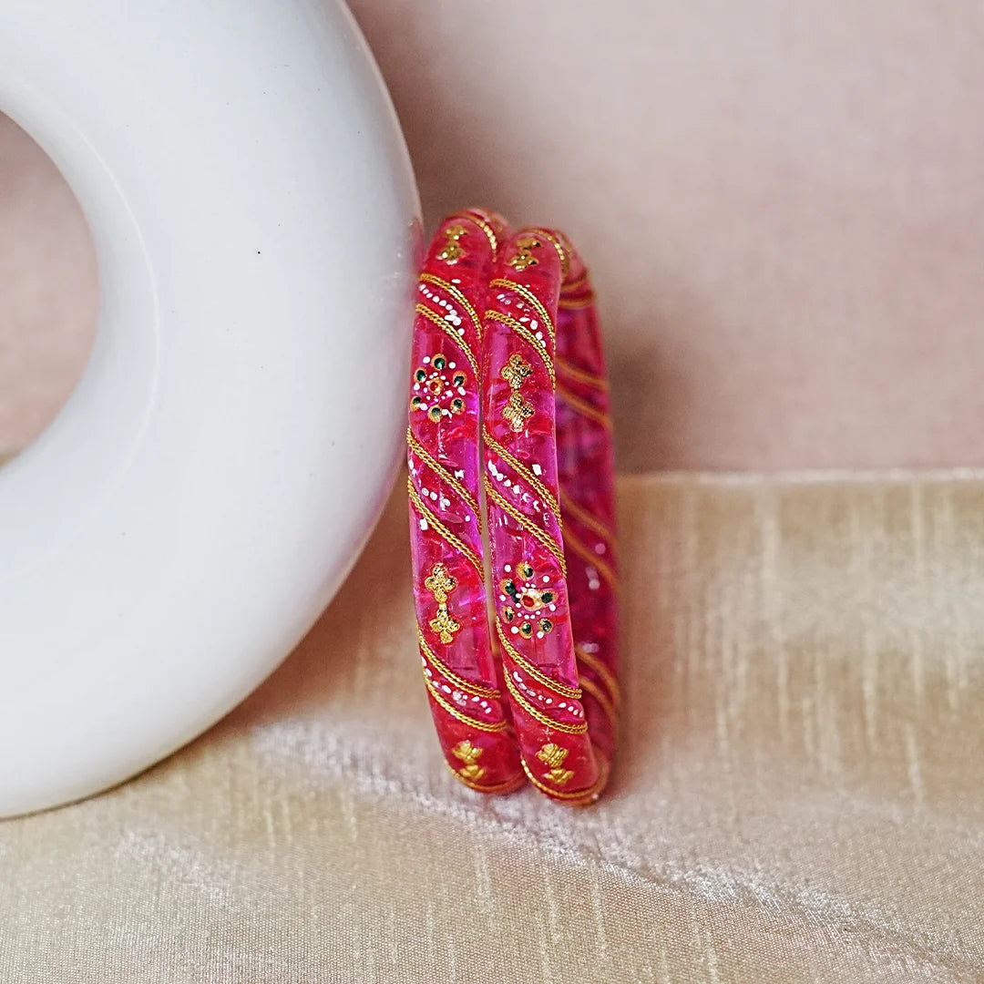 Trendy Lightweight Acrylic Kada Bangle for Women & Girls (Pack of 2)