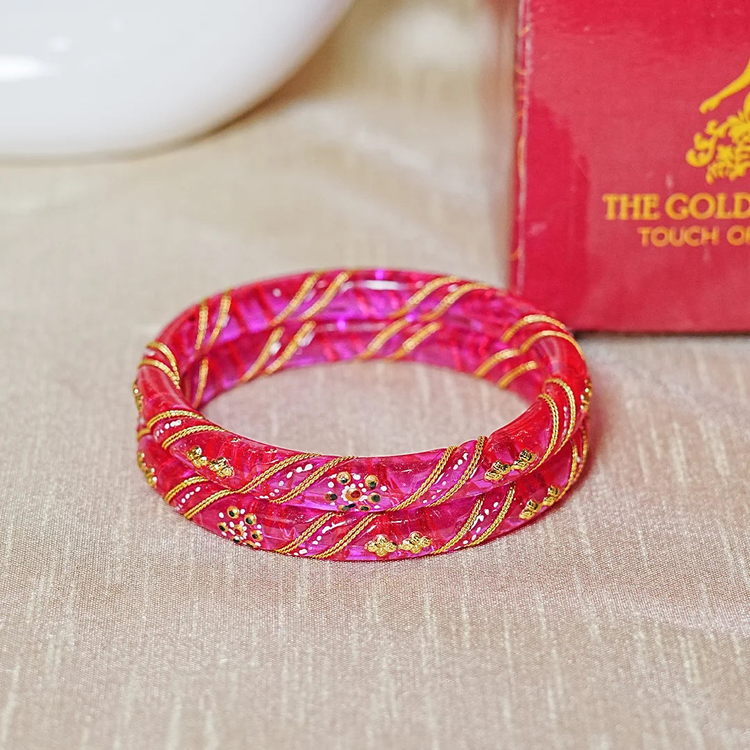 Trendy Lightweight Acrylic Kada Bangle for Women & Girls (Pack of 2)